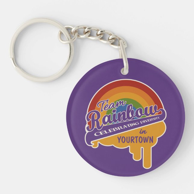 Team Rainbow custom key chain (Front)