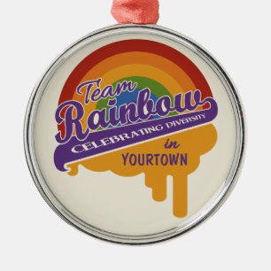 Team Rainbow custom ornament