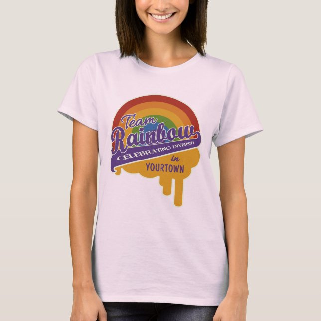 Team Rainbow custom shirt (Front)