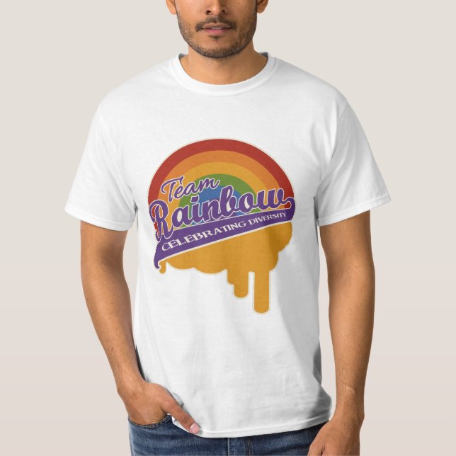 Team Rainbow custom shirt - choose style (Front)