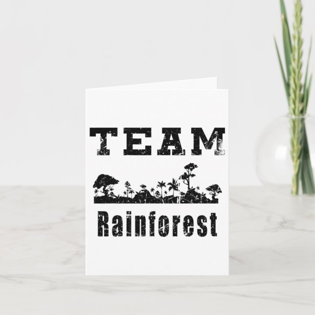 Team Rainforest Earth Day Vintage  Card (Front)