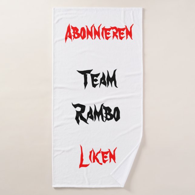 team Rambo Bath Towel (Bath Towel)