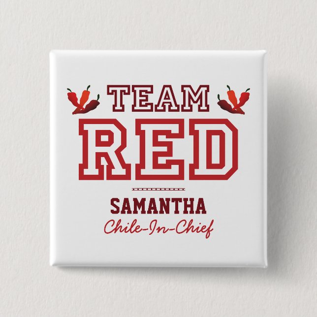 TEAM RED Member 15 Cm Square Badge (Front)