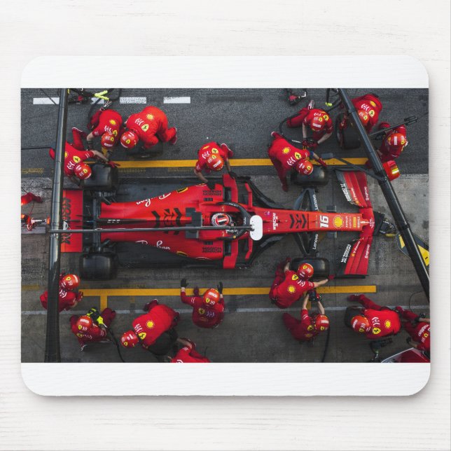 Team Red Pit Stop Mouse Pad (Front)