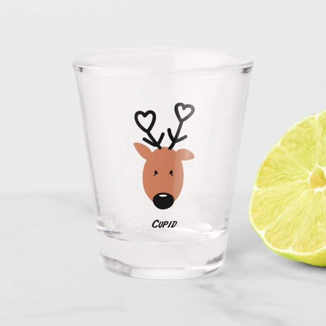 Team Reindeer - Cupid Shot Glass (Front)