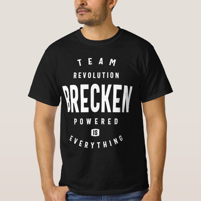 Team Revolution Brecken Personalised Name  T-Shirt (Front)