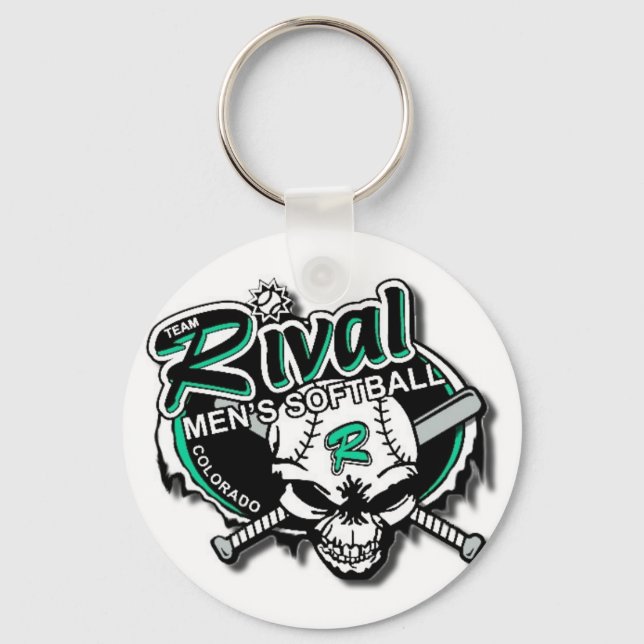 Team Rival Softball Keychain (Front)