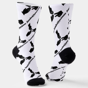 Team Rock Paper Scissors Hand Game Decision Maker Socks