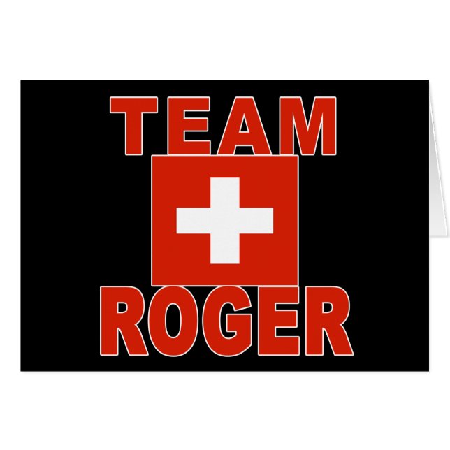 Team Roger with Swiss Flag (Front Horizontal)