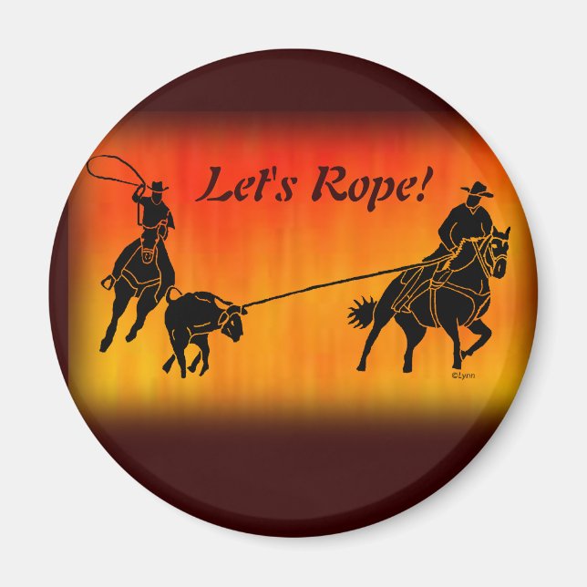 Team Ropers 202 Magnet (Front)