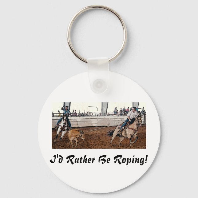 Team Ropers Key Ring (Front)