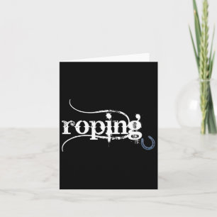 Team Roping Breakaway Roping Horseback Riding Trai Card