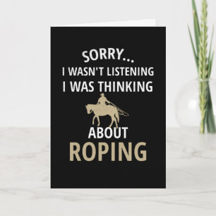 Team Roping   Rodeo Roper Horse Roping Calf Roper Card