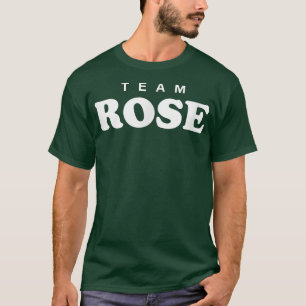 Team Rose Personalised Surname Bride Groom Family T-Shirt