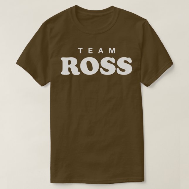 Team Ross Personalised Surname Bride Groom Family  T-Shirt (Design Front)