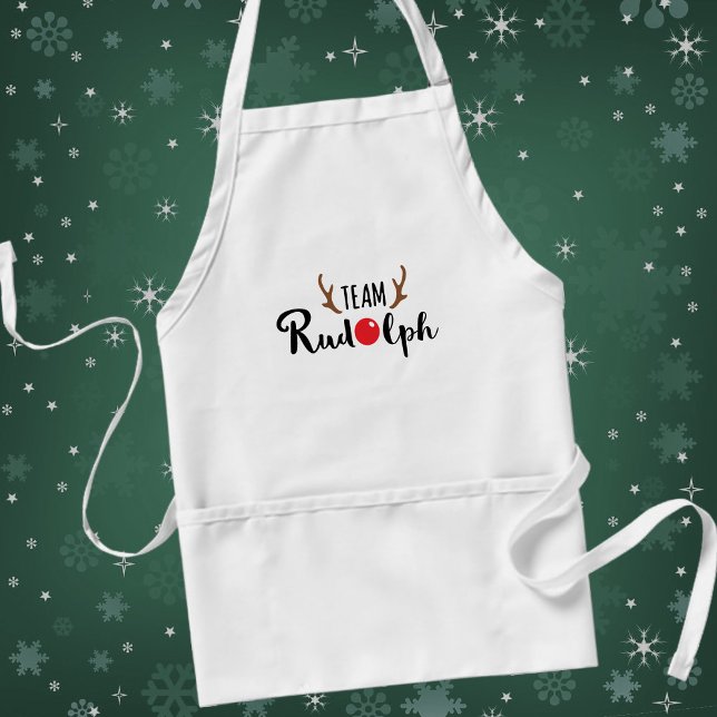 Team Rudolph Christmas Quote Standard Apron (Creator Uploaded)
