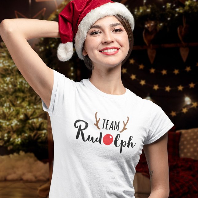 Team Rudolph - Christmas Team Logo T-Shirt (Creator Uploaded)