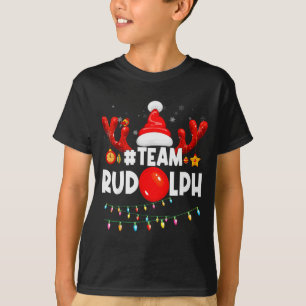 Team Rudolph-cool Christmas Reindeer Costume  T-Shirt