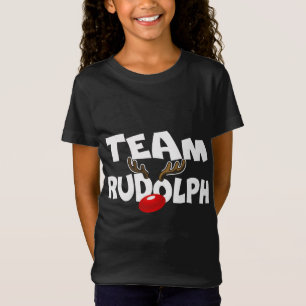 Team Rudolph Cute Christmas Reindeer Deer Lover Gi T-Shirt