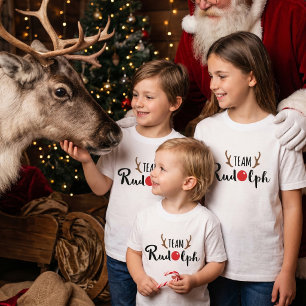 Team Rudolph Family Christmas Design T-Shirt