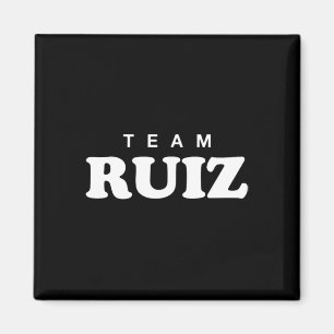 Team Ruiz Personalised Surname Bride Groom Family  Magnet