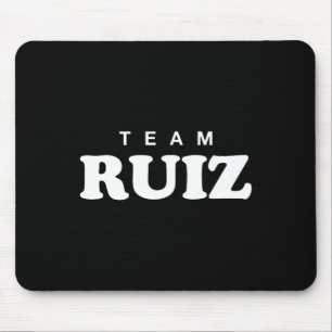 Team Ruiz Personalised Surname Bride Groom Family Mouse Pad