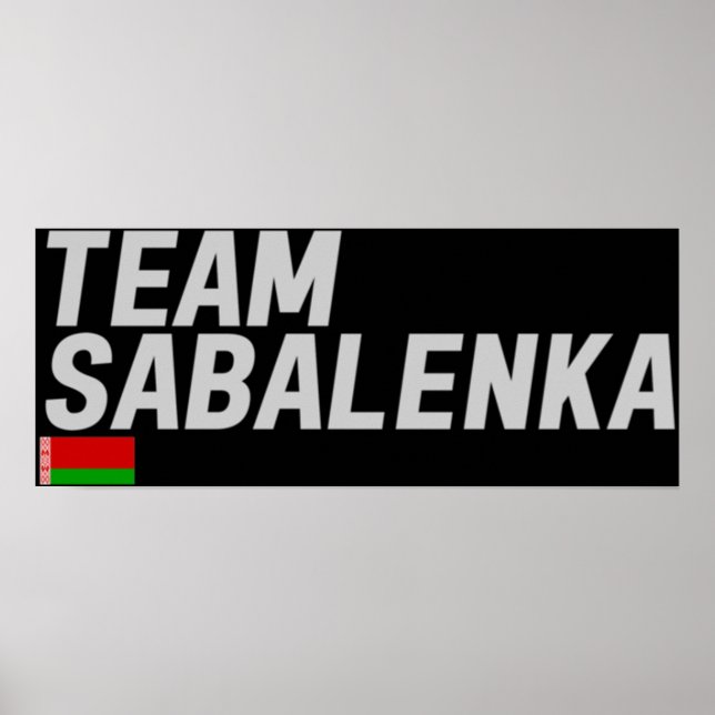 TEAM SABALENKA POSTER (Front)