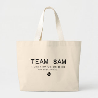 team sam large tote bag