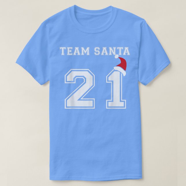 Team Santa 2021 Funny Family Matching Christmas Gr T-Shirt (Design Front)