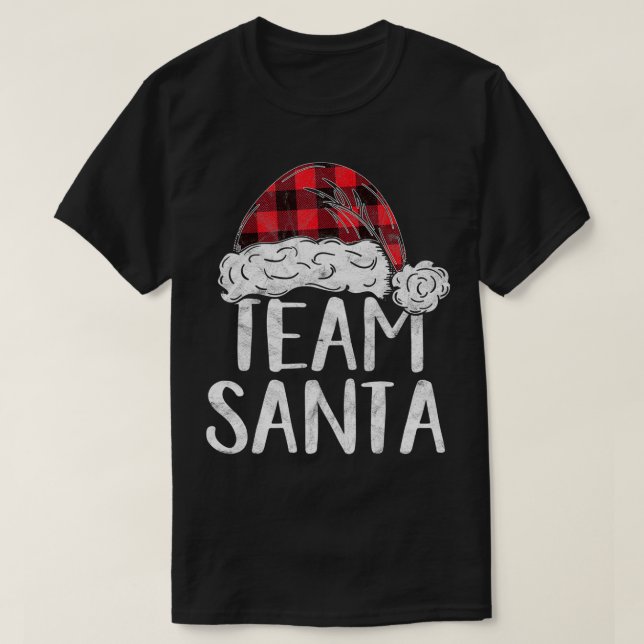Team Santa Christmas Costume Gift Matching Family  T-Shirt (Design Front)