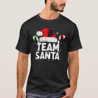 Team Santa Christmas Family ing Candy Xmas Pyjamas T-Shirt