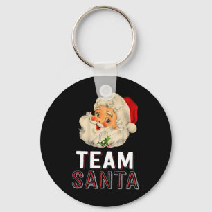 Team Santa  Christmas Family Matching Pyjamas Tees Key Ring