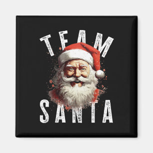 Team Santa Christmas Funny Xmas Santa Claus 3 Magnet