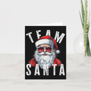Team Santa Christmas Funny Xmas Santa Claus 5  Card