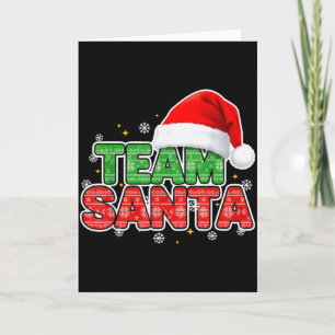 Team Santa Christmas, Squad And Family Card