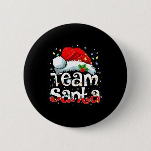 Team Santa Christmas Squad Family Matching Pajamas 6 Cm Round Badge