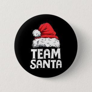 Team Santa Christmas Squad Family Matching Pyjamas 6 Cm Round Badge