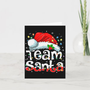 Team Santa Claus Christmas Family Matching Pajama Card
