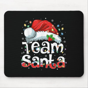 Team Santa Claus Christmas Family Matching Pajama  Mouse Pad