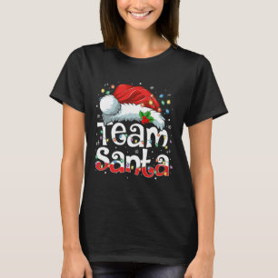 Team Santa Claus Christmas Family Matching Pajama T-Shirt