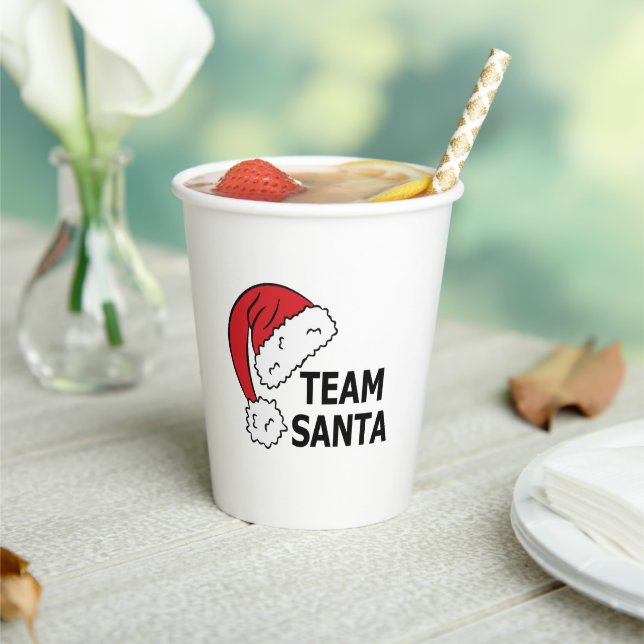 Team Santa ,Cool Christmas Gift Paper Cups (Insitu)