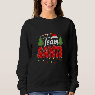 Team Santa Family Group Matching Christmas Pajama  Sweatshirt