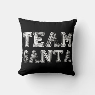 Team Santa Funny Christmas Cushion