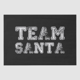 Team Santa Funny Christmas Tissue Paper