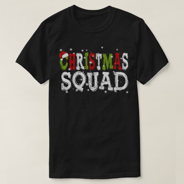 Team Santa Group Christmas Squad Family Matching X T-Shirt (Design Front)