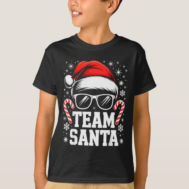 Team Santa Shirt Adult Kids Christmas Santa Squad  (Front)
