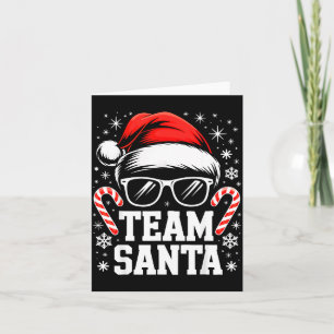Team Santa Shirt Adult Kids Christmas Santa Squad  Card