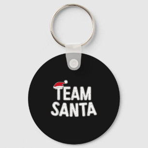 Team Santa Shirt Adult Kids Christmas Santa Squad  Key Ring