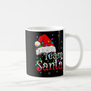 Team Santa Xmas Pajamas Matching Family Group Chri Coffee Mug