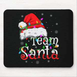 Team Santa Xmas Pajamas Matching Family Group Chri Mouse Pad